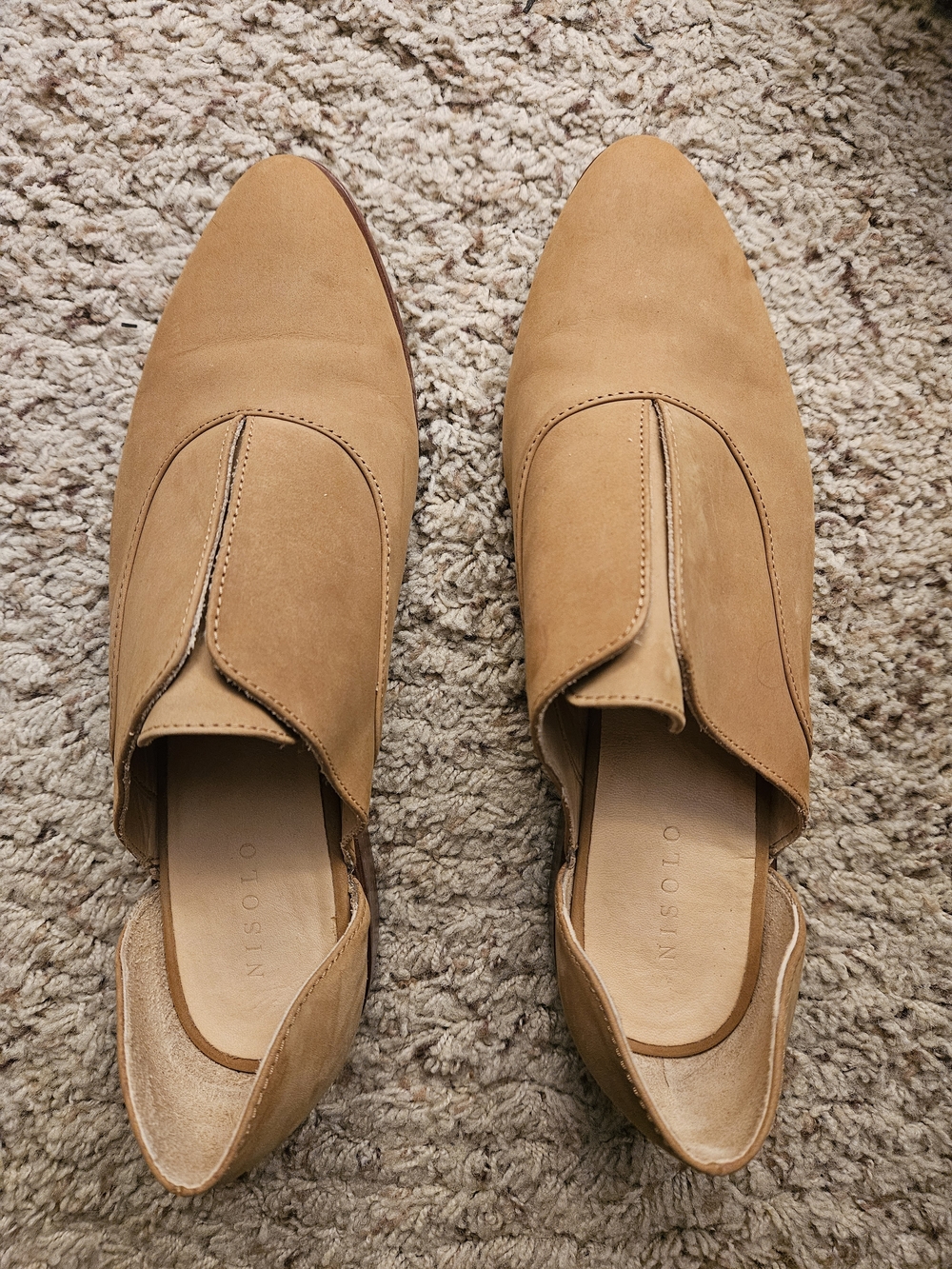 Nisolo Tan Leather Slip-On Mules